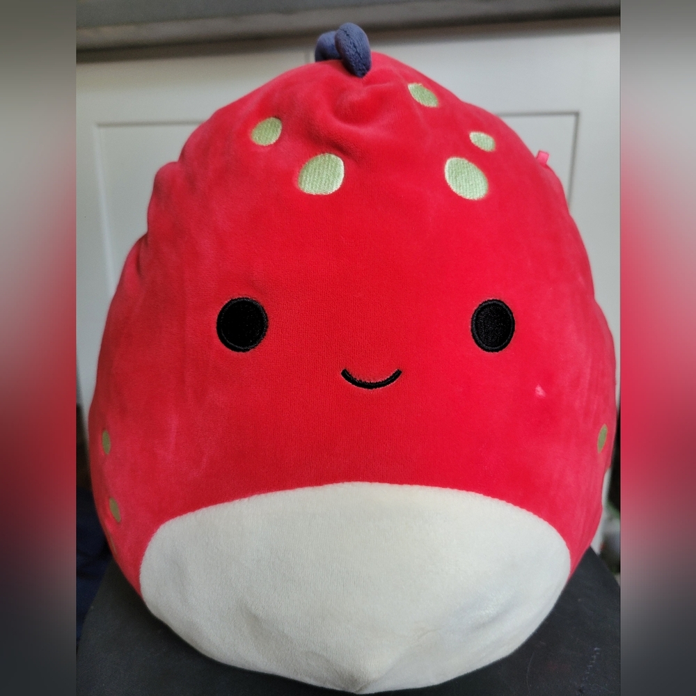 Squishmallows Plush 11 inch Red Dinosaur With Spots